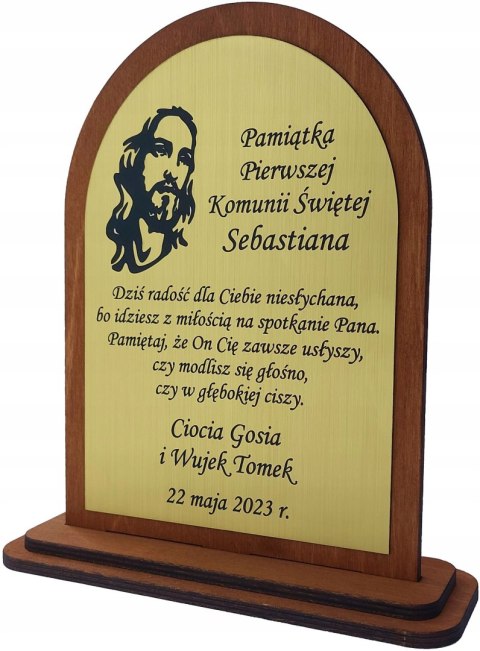 PAMIĄTKA PIERWSZEJ KOMUNII ŚWIĘTEJ PREZENT GRAWER