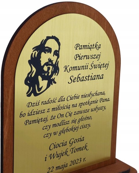 PAMIĄTKA PIERWSZEJ KOMUNII ŚWIĘTEJ PREZENT GRAWER