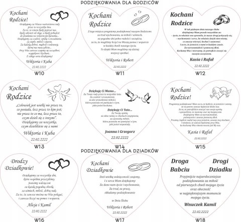 PREZENT PODZIĘKOWANIE NA ROCZNICĘ ŚLUBU ZŁOTE GODY