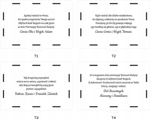Pamiątka Pierwszej Komunii Świętej Pudełko na banknoty i biżuterię PREZENT