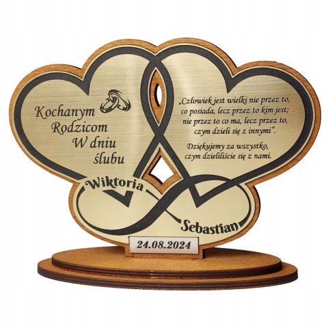 Podziękowanie dla Rodziców na ŚLUB WESELE ROCZNICĘ ZŁOTE GODY