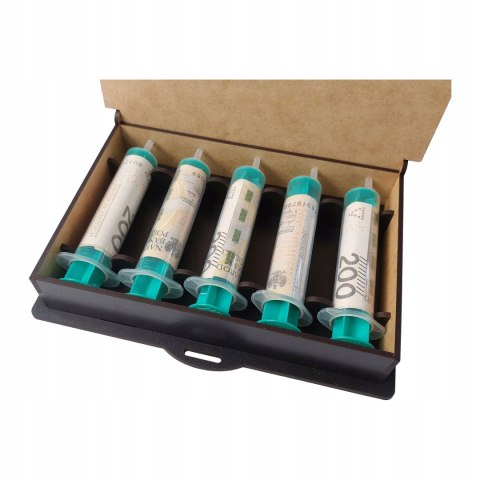 Pudełko Zastrzyk Gotówki Prezent na Urodziny 18 20 25 30 40