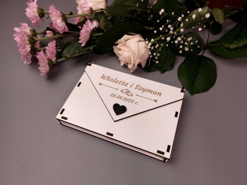 Pudełko koperta na pieniądze Ślub Wesele Pamiątka