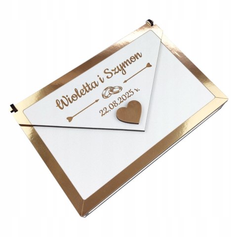 Pudełko koperta na pieniądze upominki Ślub Wesele Pamiątka