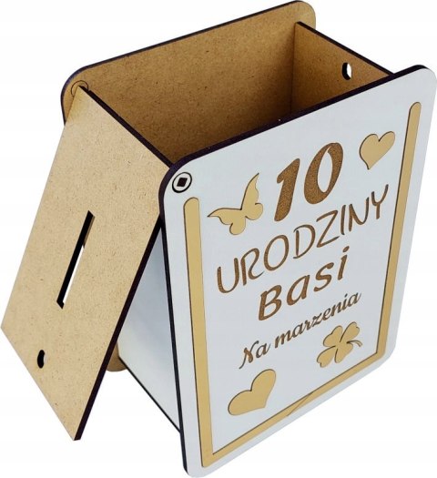 Skarbonka z grawerem dla dziecka - prezent urodzinowy z personalizacją