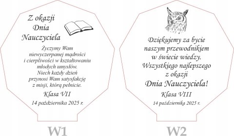 Statuetka podziękowanie dla nauczyciela w eleganckim etui dla Wychowawcy