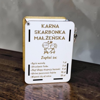 Karna Skarbonka Małżeńska - Śmieszny Prezent na Ślub i Wesele lub rocznicę