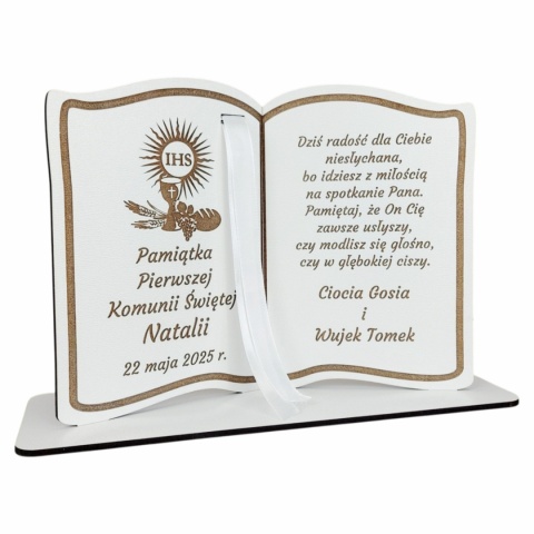 statuetka komunijna z grawerem