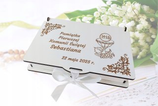 Pamiątka Pierwszej Komunii Świętej Pudełko Prezent dla dziecka