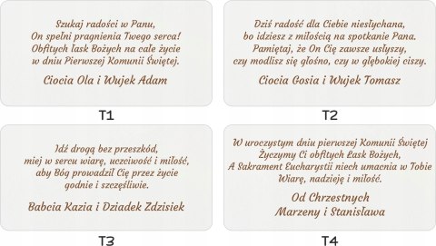 Pamiątka Pierwszej Komunii Świętej Pudełko Prezent dla dziecka