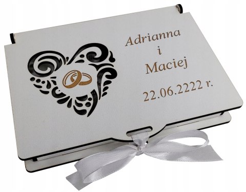 Pudełko na pieniądze Pamiątka Prezent ŚLUB WESELE