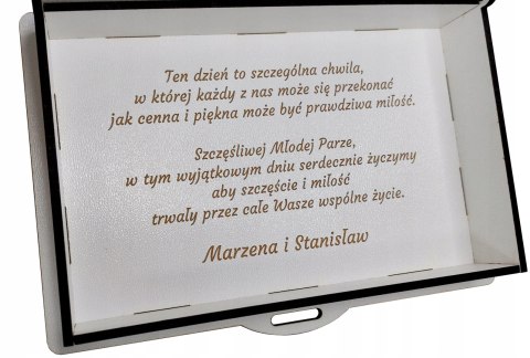 Pudełko na pieniądze Pamiątka Prezent ŚLUB WESELE