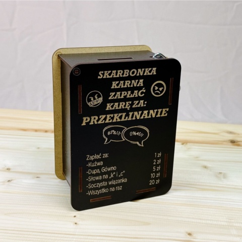 Skarbonka Karna za przeklinanie Zabawny Prezent