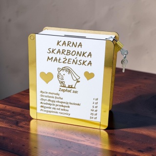 Skarbonka Małżeńska Świnka - Prezent na Walentynki dla par