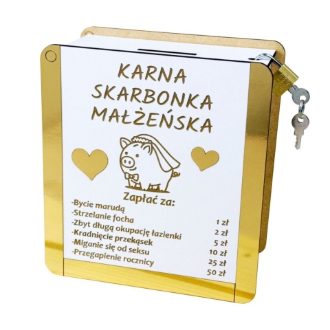 Prezent na rocznicę ślubu skarbonka