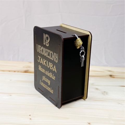 Skarbonka Prezent na 18 urodziny dla chłopaka