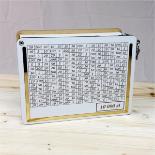 Skarbonka Wykreślana Oszczędzanie na prezent urodziny imieniny RÓŻNE KWOTY