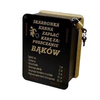 Skarbonka karna za puszczanie bąków - śmieszny prezent dla dorosłych