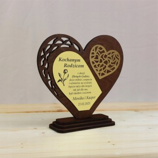 Statuetka Serce z Grawerem - Prezent na Rocznicę Ślubu Elegancka Pamiątka