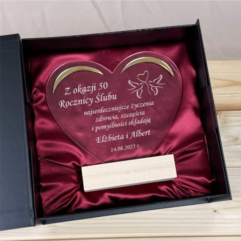 Statuetka prezent dla pary dla Rodziców Teściów Rocznica Ślubu Złote Gody