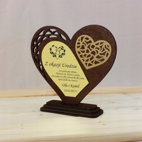 Statuetka z grawerem na urodziny Personalizowany Prezent Elegancki Upominek