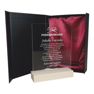Statuetka podziękowanie dla strażaka - personalizowany prezent z grawerem